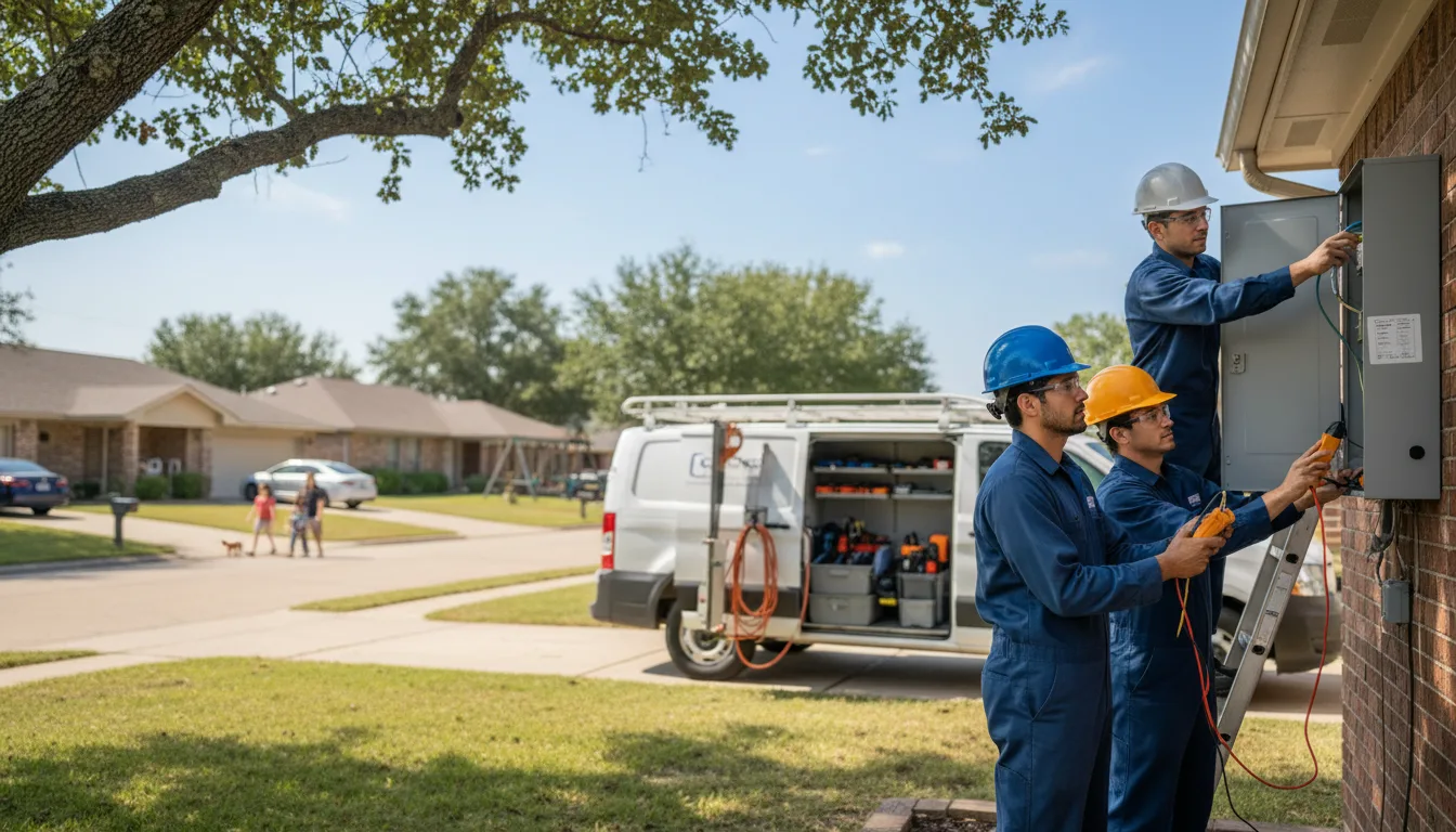 Certified electrician providing emergency electrical services in Damar, KS